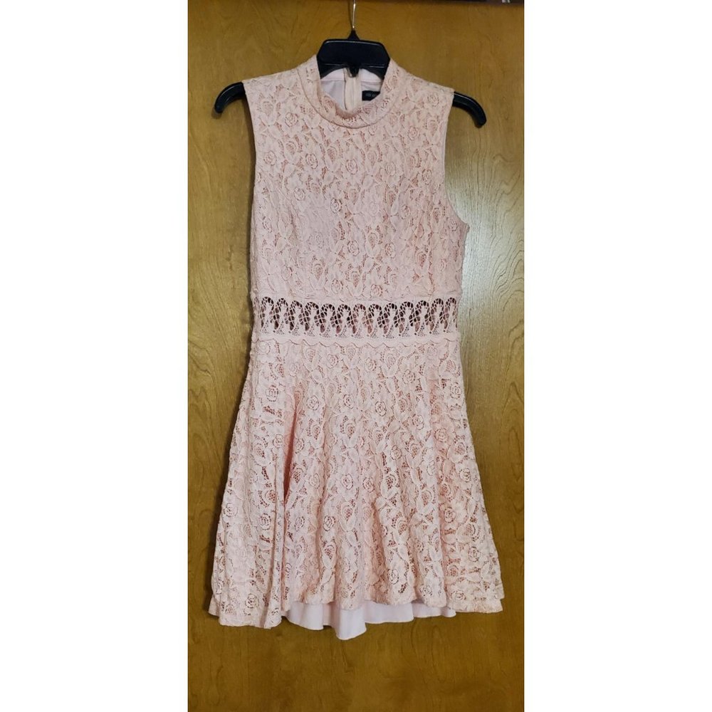 Peach Lace Dress